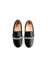 Tenis Chic Line Slipon Preto com Pedraria Luxo