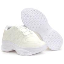 Tênis Chunky Dad Sneakers Feminino Casual Sapatore Branco