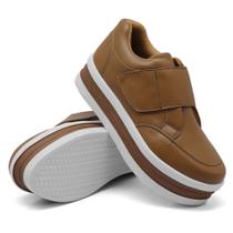 Tênis Chunky Dk shoes Fita Auto Colante e Sola Borracha com Detalhe Listra