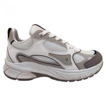 Tênis Chunky Feminino Confortável Via Marte Branco e Nude 240011-12