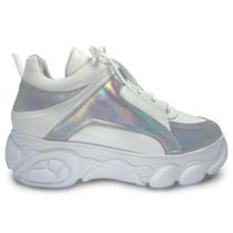 Tênis Chunky Holografico Antônia Fashion