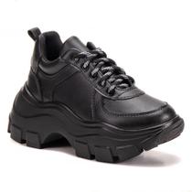 Tênis Chunky Pires Shoes Sola Alta e Macia Com Cadarço Tênis Chunky Pires Shoes Sola Alta e Macia Com Cadarço
