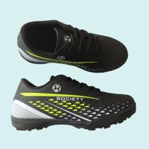 Tenis Chuteira Infantil Society futebol menino Original Tenis Chuteira Infantil Society futebol menino Original