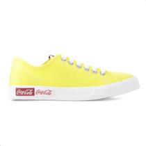 Tênis Coca-Cola Blend Basic Amarelo e Branco - Feminino