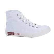 Tênis Coca Cola Blend Basic Hi Feminino Casual Branco