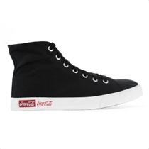 Tênis Coca-Cola Blend Basic Hi Preto - Feminino