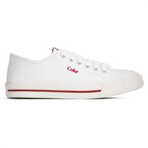 Tênis Coca Cola Chandler Town Off White e Vermelho - Feminino