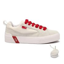 Tênis Coca Cola Daytona Ultra Branco/Cinza Feminino Tênis Coca Cola Daytona Ultra Branco/Cinza Feminino