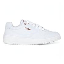 Tenis Coca Cola Feminino Branco Hope Town Couro Casual Macio