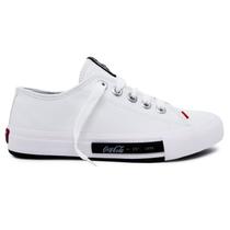 Tênis Coca-Cola Feminino Daytona Town Branco/Prata CC2079 Tênis Coca-Cola Feminino Daytona Town Branco/Prata CC2079