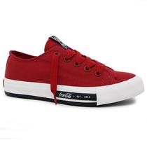 Tênis Coca-Cola Feminino Daytona Vermelho CC1947 Tênis Coca-Cola Feminino Daytona Vermelho CC1947