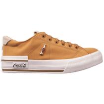 Tênis Coca Cola Leblon Suede Feminino Caramelo