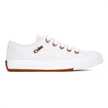 Tênis Coca Cola Sandy Canvas Branco e Cobre - Feminino Tênis Coca Cola Sandy Canvas Branco e Cobre - Feminino
