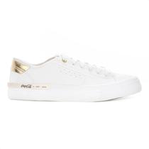 Tênis Coca Cola Siena Town Branco e Dourado - Feminino