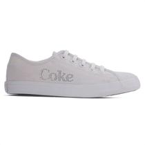 Tênis Coca Cola Stream Glow Branco - Feminino
