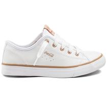 Tênis Coca Cola Stream Leather Feminino Branco