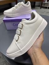 Tênis Comfortflex Couro Legítimo Elásticos