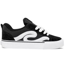 Tênis Comply Unissex Camurça Fat Lace Rogue Preto Branco