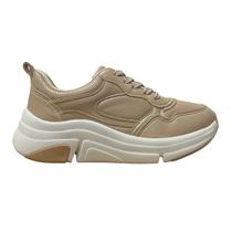 Tênis Conforto Feminino Modare 7401.103 Bege Tênis Conforto Feminino Modare 7401.103 Bege