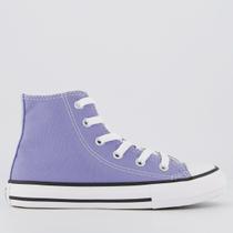 Tênis Converse All Star Chuck Taylor Cano Alto Juvenil Lilás Tênis Converse All Star Chuck Taylor Cano Alto Juvenil Lilás