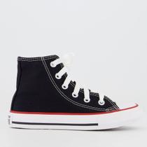 Tênis Converse All Star Chuck Taylor Juvenil Preto e Vermelho Tênis Converse All Star Chuck Taylor Juvenil Preto e Vermelho