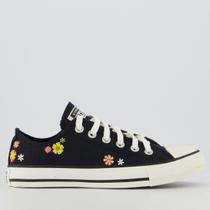 Tênis Converse All Star CK Flores Feminino Preto Tênis Converse All Star CK Flores Feminino Preto
