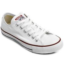 Tênis Converse All Star Ct As Core Ox Unissex - Off White e Vermelho Tênis Converse All Star Ct As Core Ox Unissex - Off White e Vermelho