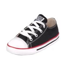 Tênis Converse All Star Infantil Chuck Taylor Ox Preto/Vermelho/Preto Tênis Converse All Star Infantil Chuck Taylor Ox Preto/Vermelho/Preto