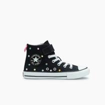 Tênis Converse Chuck Taylor All Star - Cano Alto - Infantil - Polka Dots/Preto