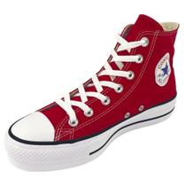 Tênis Converse Chuck Taylor All Star Lift Platform Vermelho Cano Alto