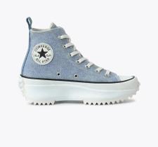 Tenis Converse Co04200001 Run Star Hi Plataforma Azul Jeans