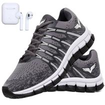 Tênis Corrida Masculino Academia Caminhada Esporte + Fone Ouvido Tênis Corrida Masculino Academia Caminhada Esporte + Fone Ouvido