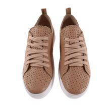 Tênis Couro Casual Mariana Furadinho Blush