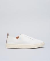 Tenis Couro Elastico Liso - Branco Tenis Couro Elastico Liso - Branco