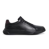 Tênis Couro Legítimo Masculino Palminha em Gel Eva Light Tamanho:44Cor:Preto