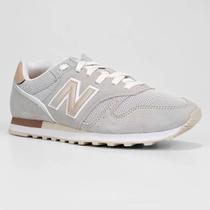 Tênis Couro New Balance 373 Feminino - Cinza