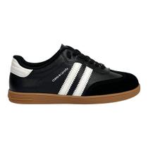 Tênis Cravo e Canela Pietra Retrô 1471CC Couro Preto