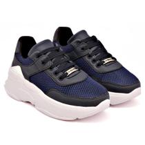 Tênis Dad Sneaker Solado Microexpandido Textura Confortavel