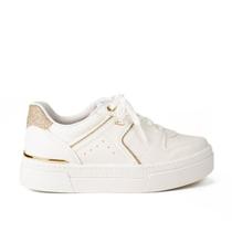 Tênis Dakota Feminino Casual Platform Com Brilhos - Branco