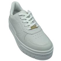 Tênis Dakota Feminino em Couro Casual com Sola Alta