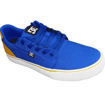 Tênis Dc Shoes Anvil TX LA Blue Mustard Tênis Dc Shoes Anvil TX LA Blue Mustard