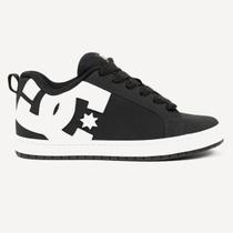 Tênis Dc Shoes Court Graffik SD Black White Tênis Dc Shoes Court Graffik SD Black White
