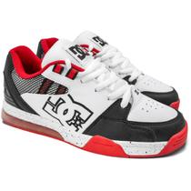 Tênis DC Shoes Versatile White Black Red