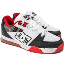 Tênis DC Shoes Versatile White Black Red Tênis DC Shoes Versatile White Black Red
