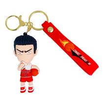 Tênis de basquete Keychain 3D Cartoon vermelho e branco