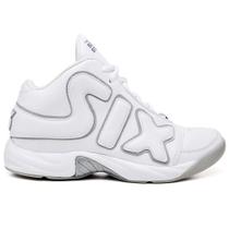 Tênis de Basquete Zoom Freak Branco e Cinza