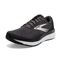 Tênis de corrida Brooks Ghost 16 Masculino Preto/Cinza/Branco Tamanho 13