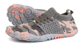 Tênis de corrida Joomra Womra Women Barefoot Tamanho 10 Cinza Rosa Tênis de corrida Joomra Womra Women Barefoot Tamanho 10 Cinza Rosa