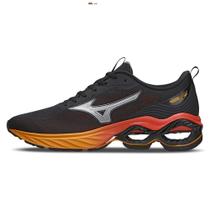 Tênis de Corrida Masculino Mizuno Wave Frontier 15 Preto/Vermelho 10106