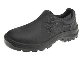 Tenis de Couro Elastico Bico Aço Cor: Preto CA: 43341 REF: 10VT48-A -VULCAFLEX